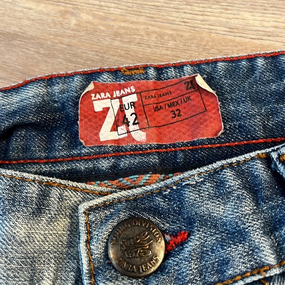 Zara mens distressed jeans size 32 - Picture 3 of 4